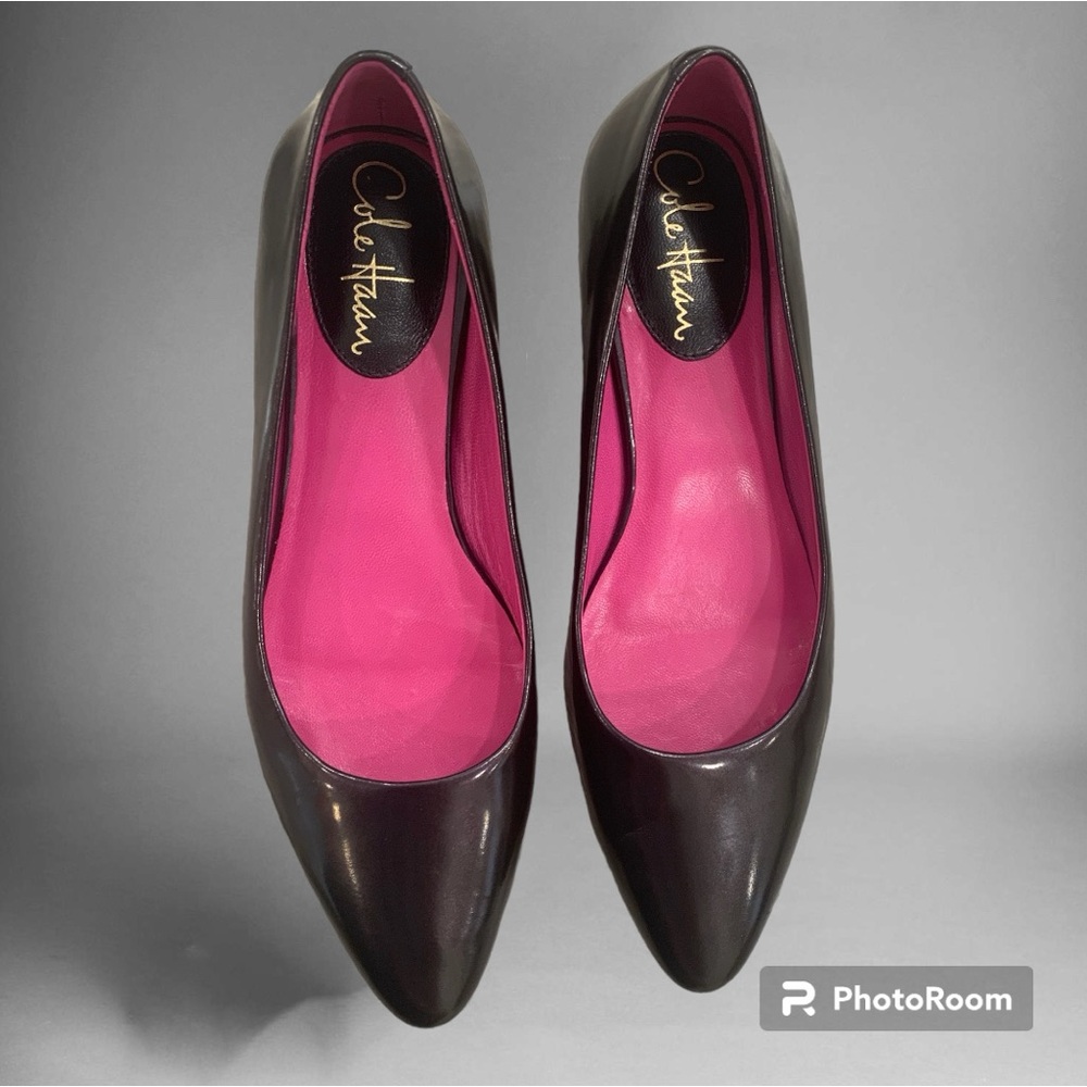 Cole Haan Flats with NikeAir technology Sz 7 Juliana Black withPink insole
